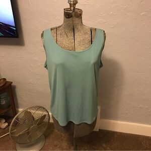 Eileen Fisher Stretch Silk Jersey Scoop Neck Tank
